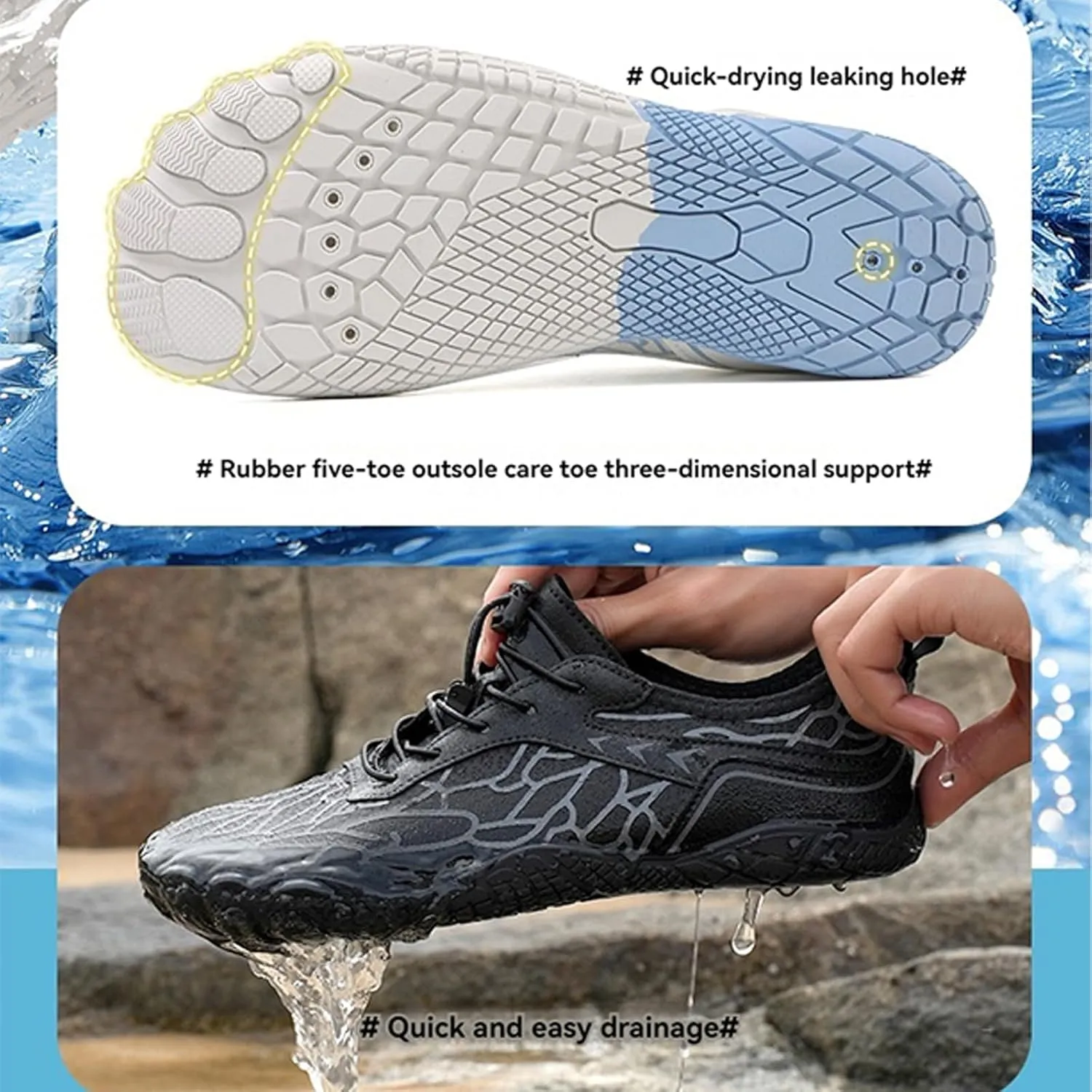 Hike Barefoot Shoes Women Wide Toe Box Healthy & Non-Slip, Unisex Outdoor Hiking Footwear