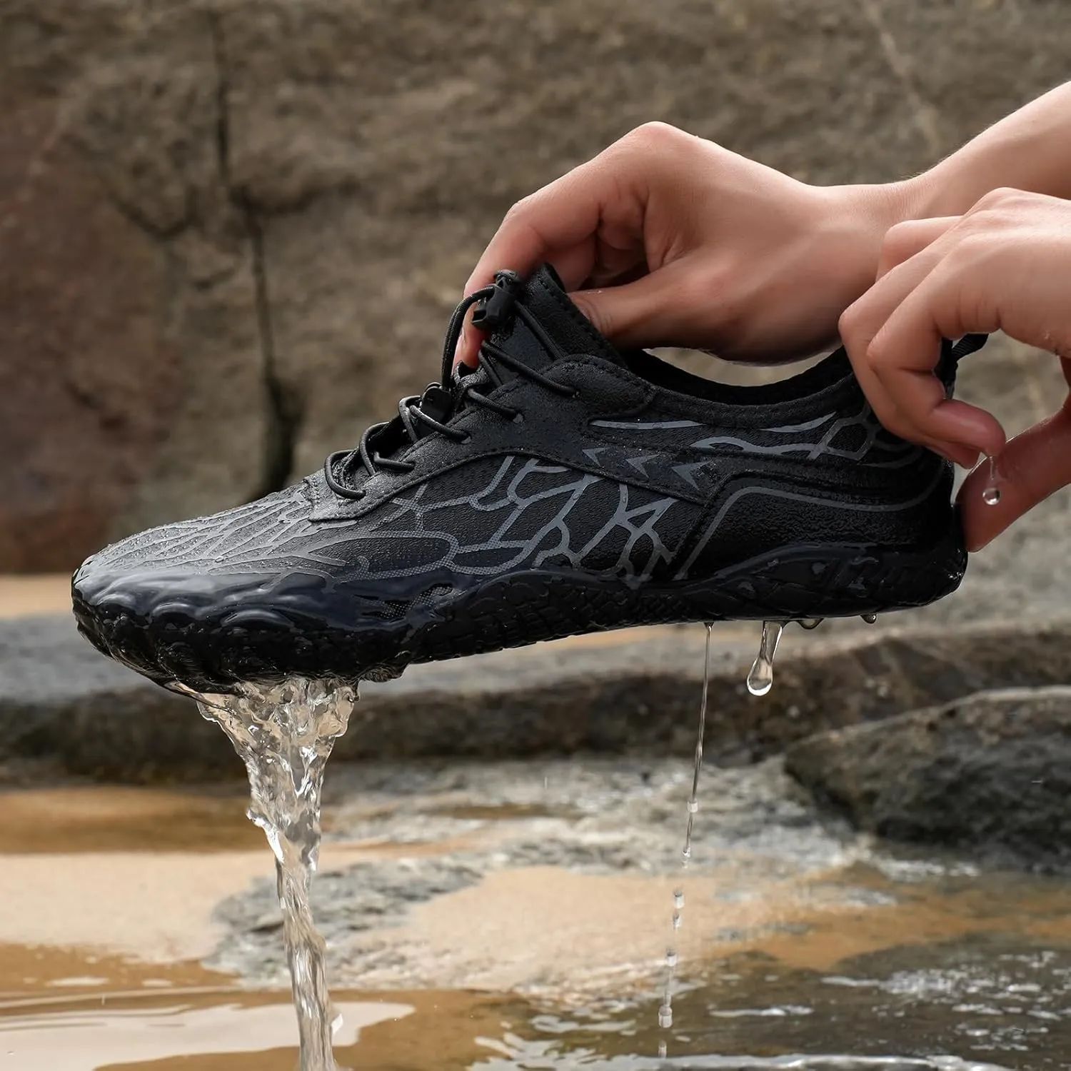 Hike Barefoot Shoes Women Wide Toe Box Healthy & Non-Slip, Unisex Outdoor Hiking Footwear