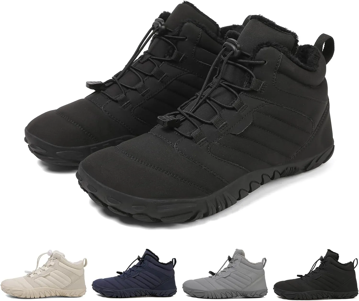 Hike Winter Footwear Barefoot Womens, Walking Hiking Winter Barefoot Shoes Women, Barefoot Shoes Men Women Waterproof Wide Toe Box Boots
