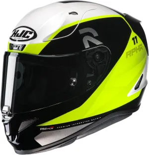 HJC RPHA 11 Pro Texen Helmet (X-Large) (HI-VIZ/White)