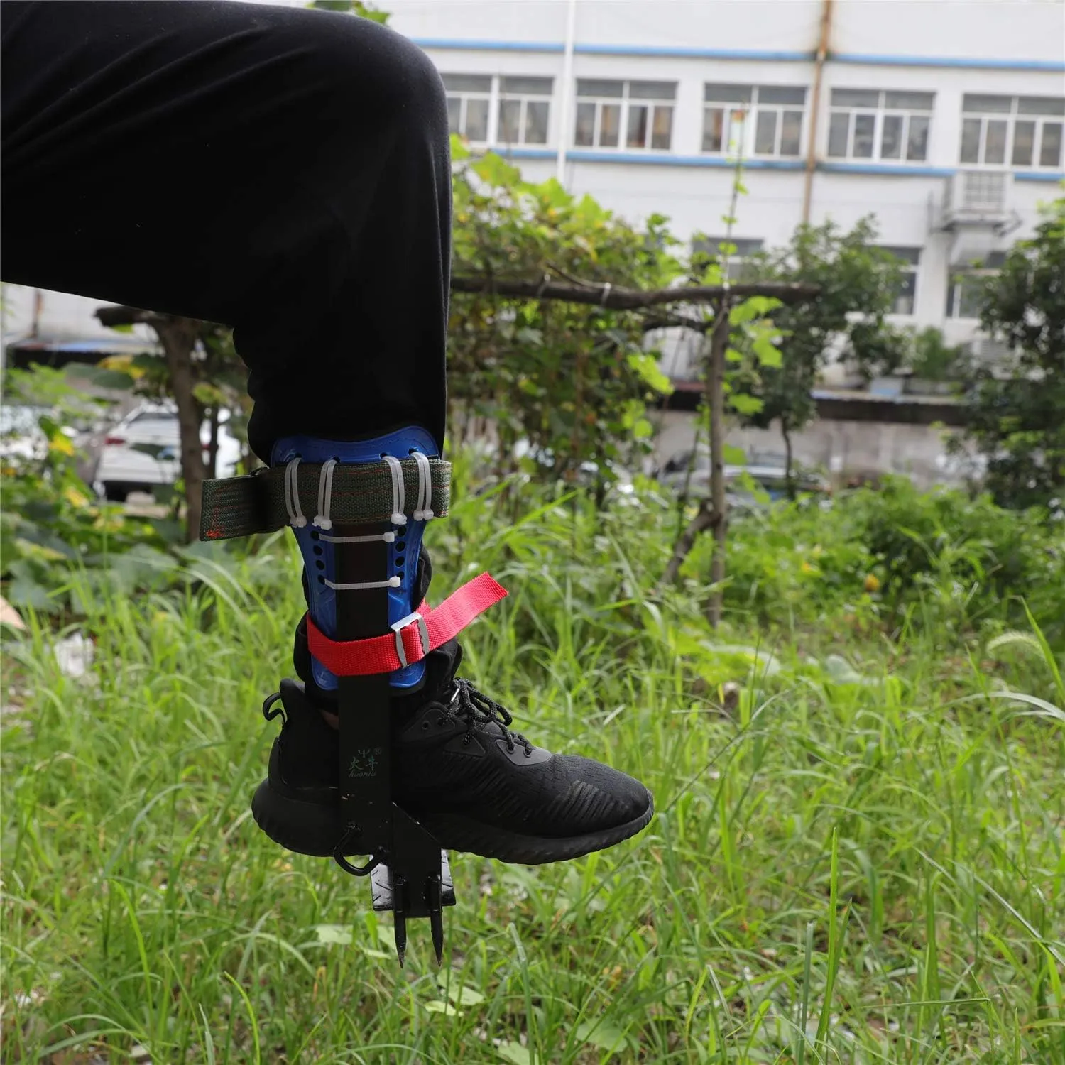 HongK- Tree Climbing Spike Set Safety Adjustable Belt Lanyard Rope Rescue Belt 2 Gears [P/N: ET-OUTDOOR002-RAW]
