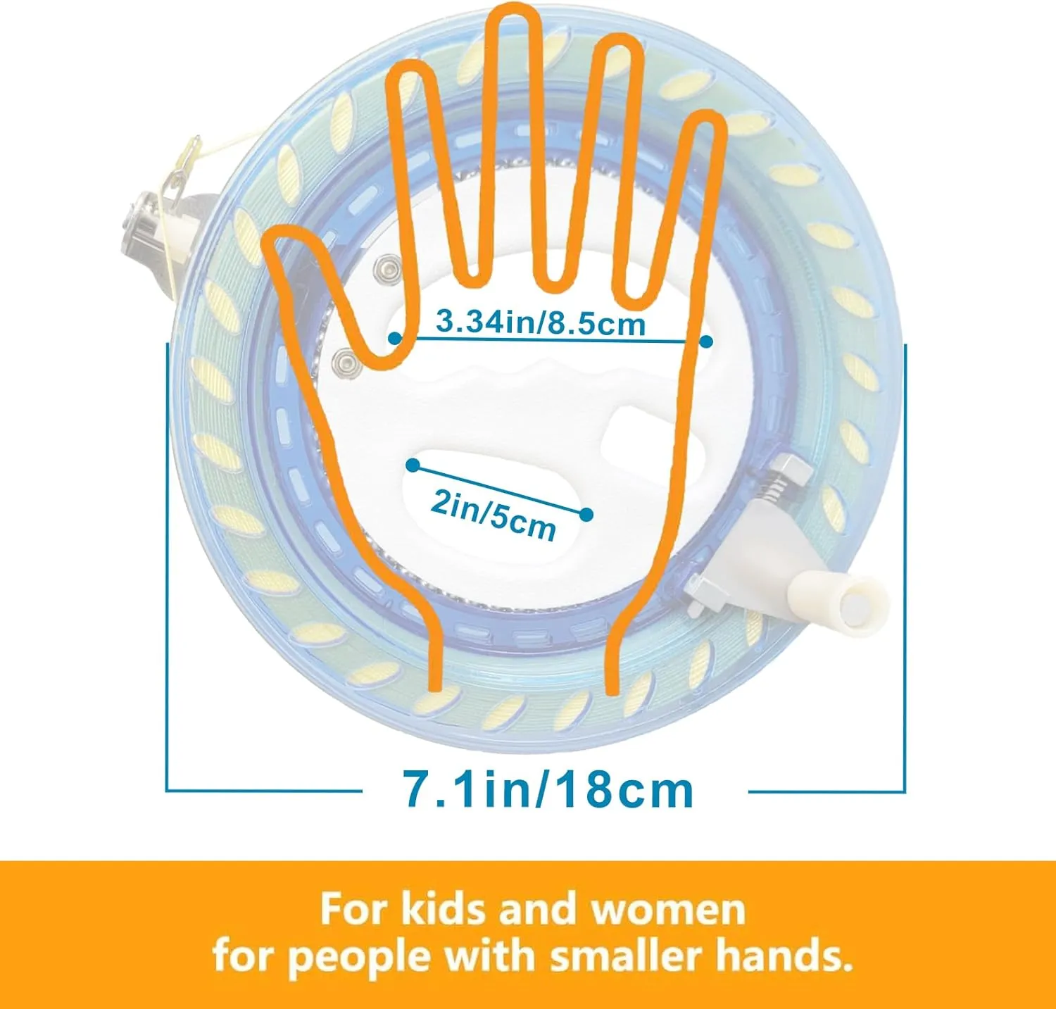 Hoofer Large Beach Kite and Reel Winder with 650ft String for Kids and Adults, Single Line Kite, Extremely Easy to Fly for Beginners