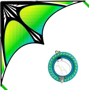 Hoofer Large Beach Kite and Reel Winder with 650ft String for Kids and Adults, Single Line Kite, Extremely Easy to Fly for Beginners