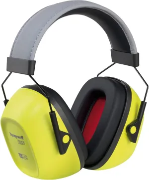 Howard Leight VS130HV VeriShield Hi-Viz Yellow Over-The-Head Earmuff, NRR 30 (1035110-VS) Black