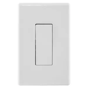 Hubbell Outdoor Waterproof Light Switch, 20 Amp (White)