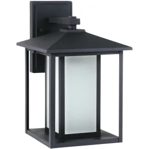 Hunnington Black LED Outdoor Wall Lantern