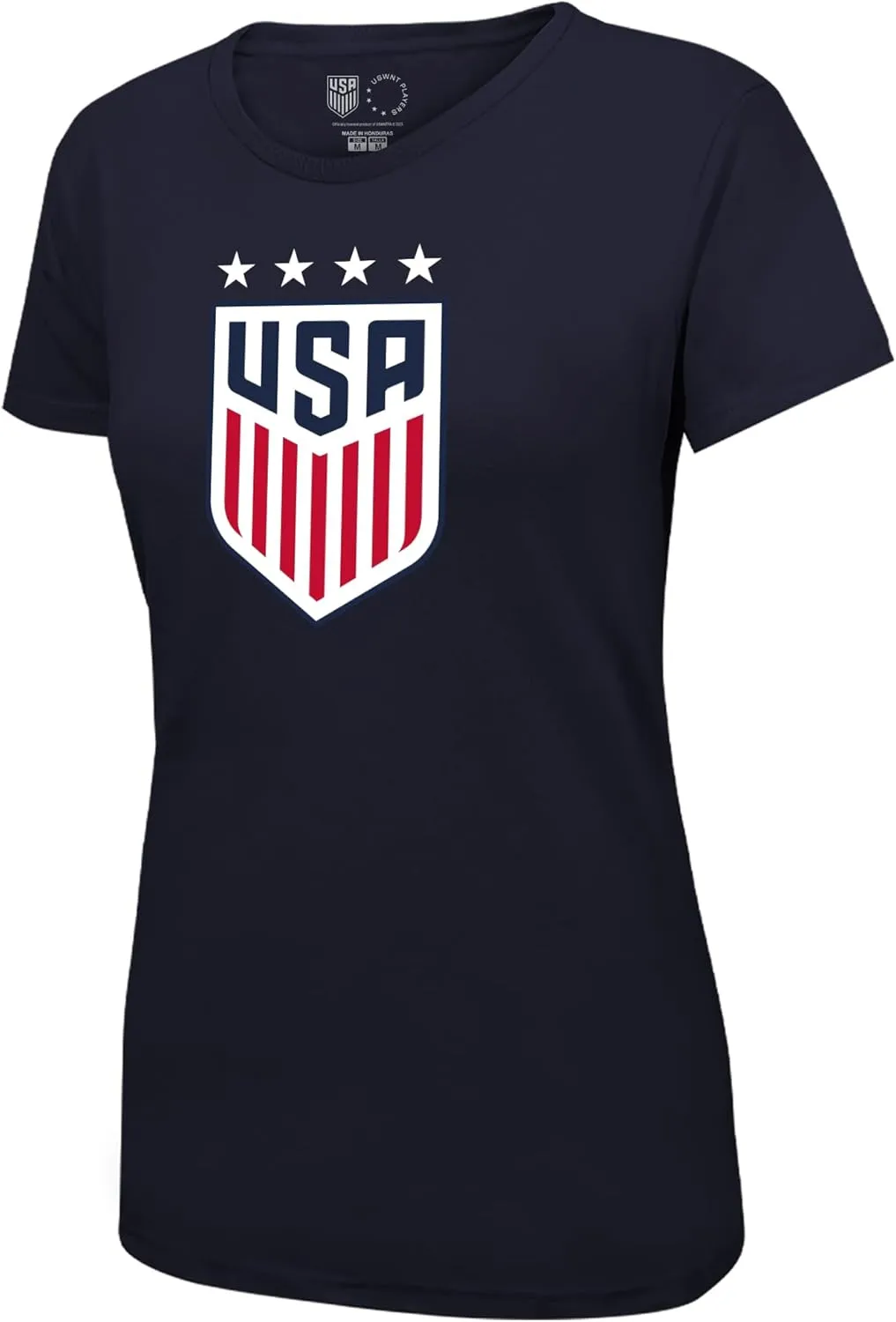 Icon Sports Offical Licensed US Soccer Federation USWNT Player 4 Star T-Shirt