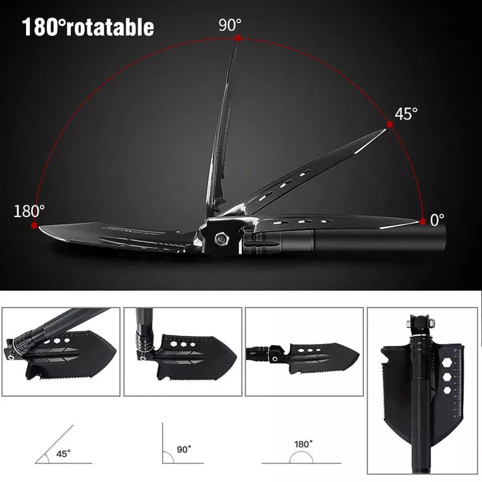 Indestructible Survival Shovel - Survival Shovel Set with High Carbon Steel Camping Gear