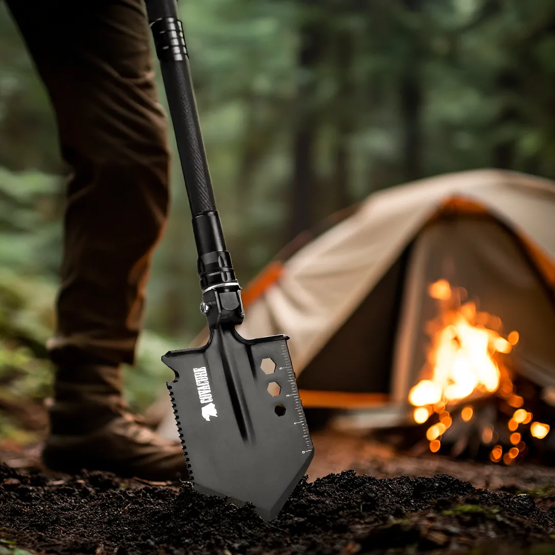 Indestructible Survival Shovel - Survival Shovel Set with High Carbon Steel Camping Gear