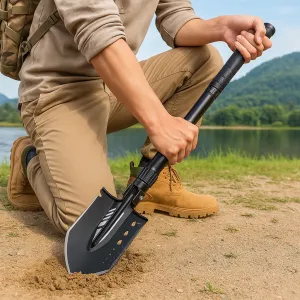 Indestructible Survival Shovel - Survival Shovel Set with High Carbon Steel Camping Gear