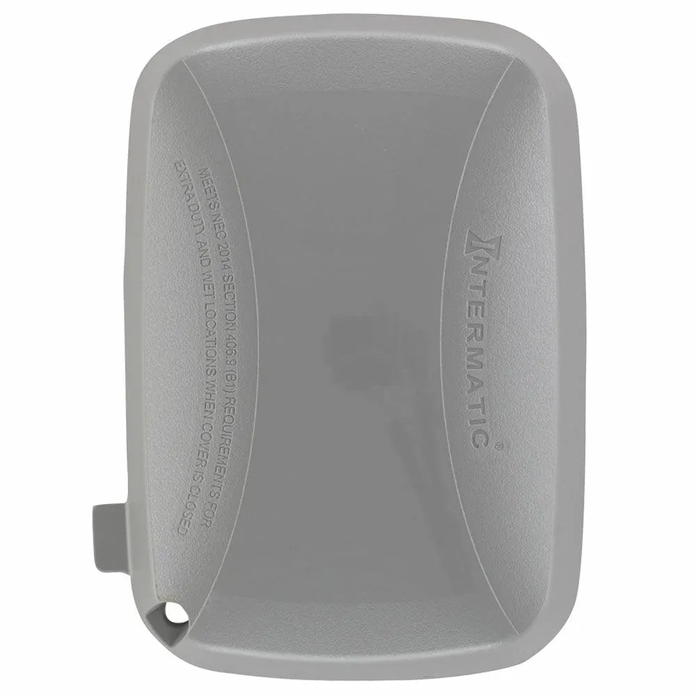 Intermatic WP5100G Weatherproof Electrical Box, Gray - Single Gang, Versatile Outdoor Outlet Cover - Secure and Waterproof Design for Outdoor GFCI Outlets, Durable Plug Cover - 2 Pack
