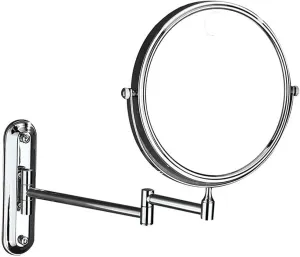 IOCCIOBB Makeup Mirror Vanity Mirror Bathroom Vanity Mirror,All Copper Wall-Mounted Beauty Mirror Makeup Mirror Folding Telescopic Magnification Double-Sided Cosmetic Mirror