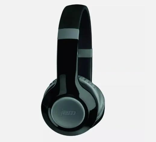 JAM Transit Lite Wireless Bluetooth Heaphones, 11 Hour Playtime, Lightweight Design, Connect Wirelessly to Any Bluetooth Device, 30ft Range, Adjust Volume on Ear Cup, Aux-in Port, HX-HP400GY Grey