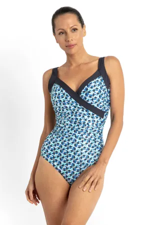 Jantzen Deco E/F Ruched Front One Piece