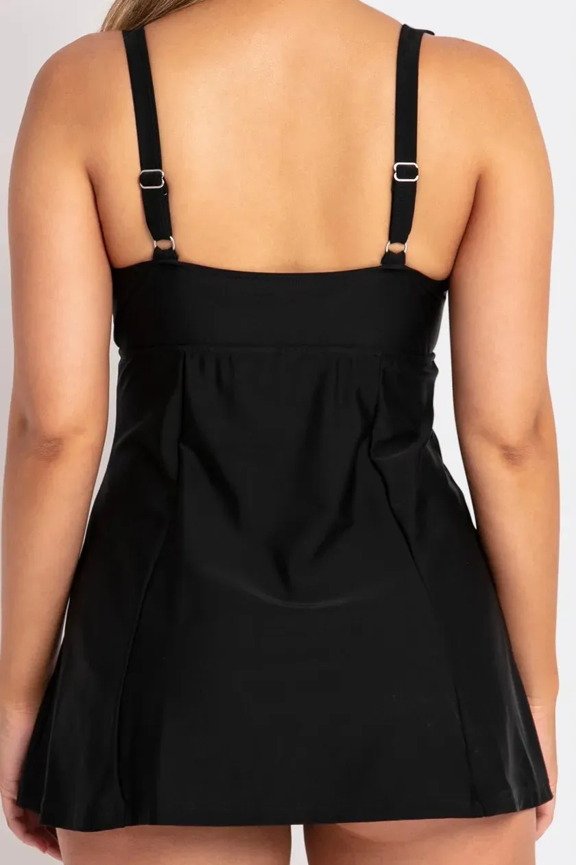 Jantzen Mesh Ruffle Swim Dress