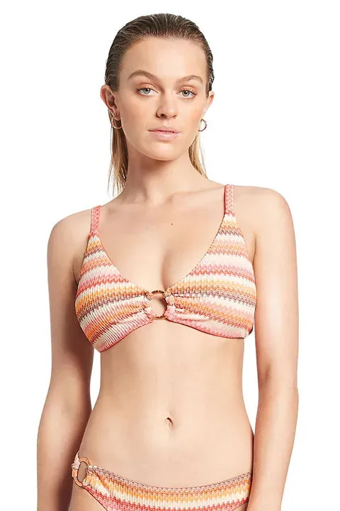 Jets Capri Stripe C-D Tri Top