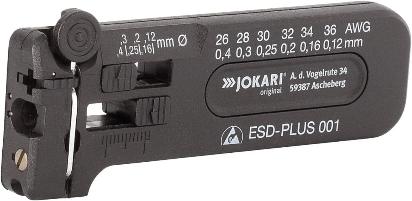 Jokari 40028 30-20 AWG Mini-Precision ESD Cable Stripping Tool - Multi-Coloured