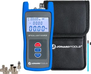 Jonard Tools FLS-55 Multi-Mode & Single-Mode Fiber Optic Light Source with FC/LC/SC (PC/UPC) Adapters