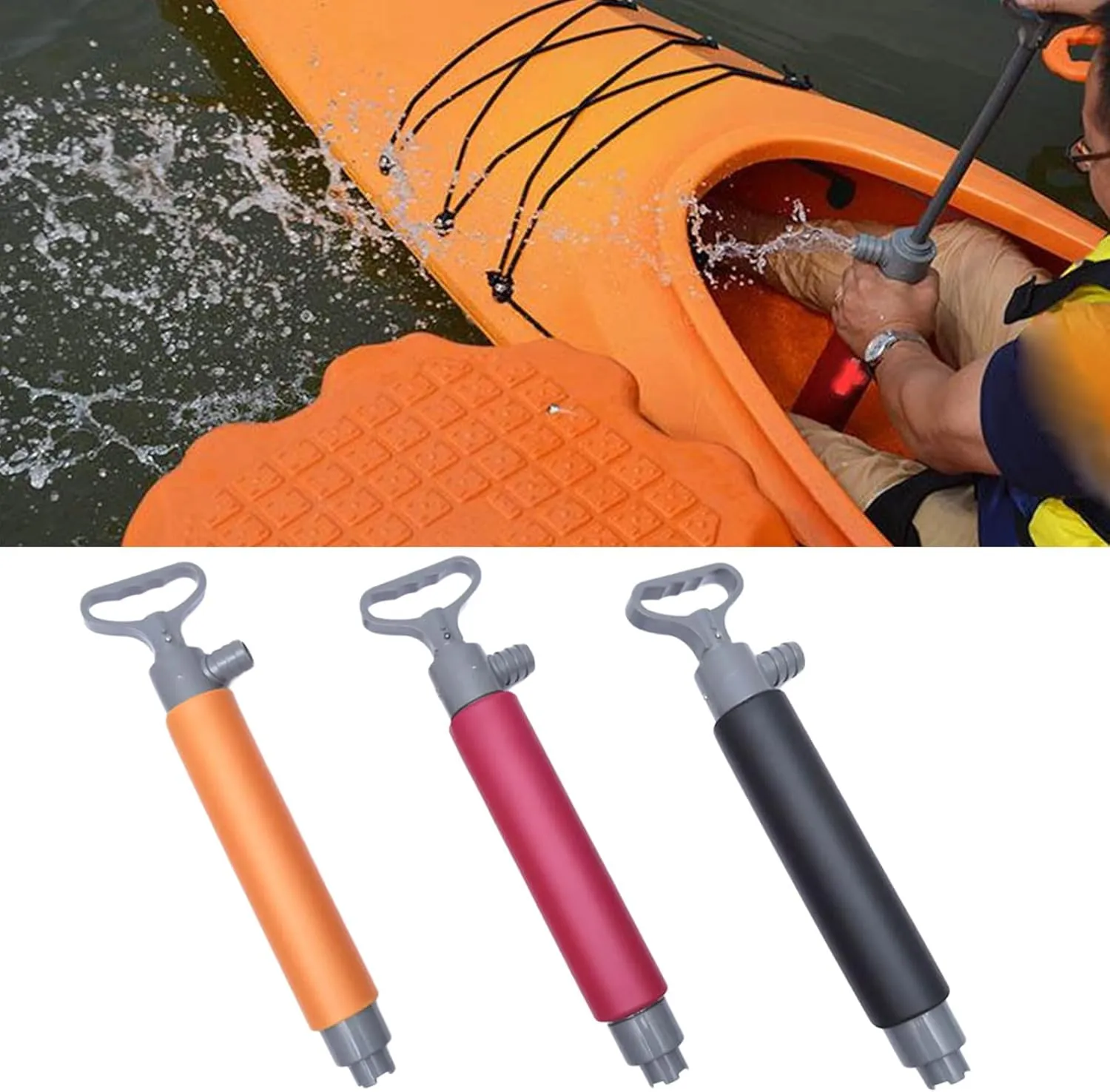 Kayak Bilge Hand Pump,Manual Bilge Pump,Floating Hand Bilge for Rescue