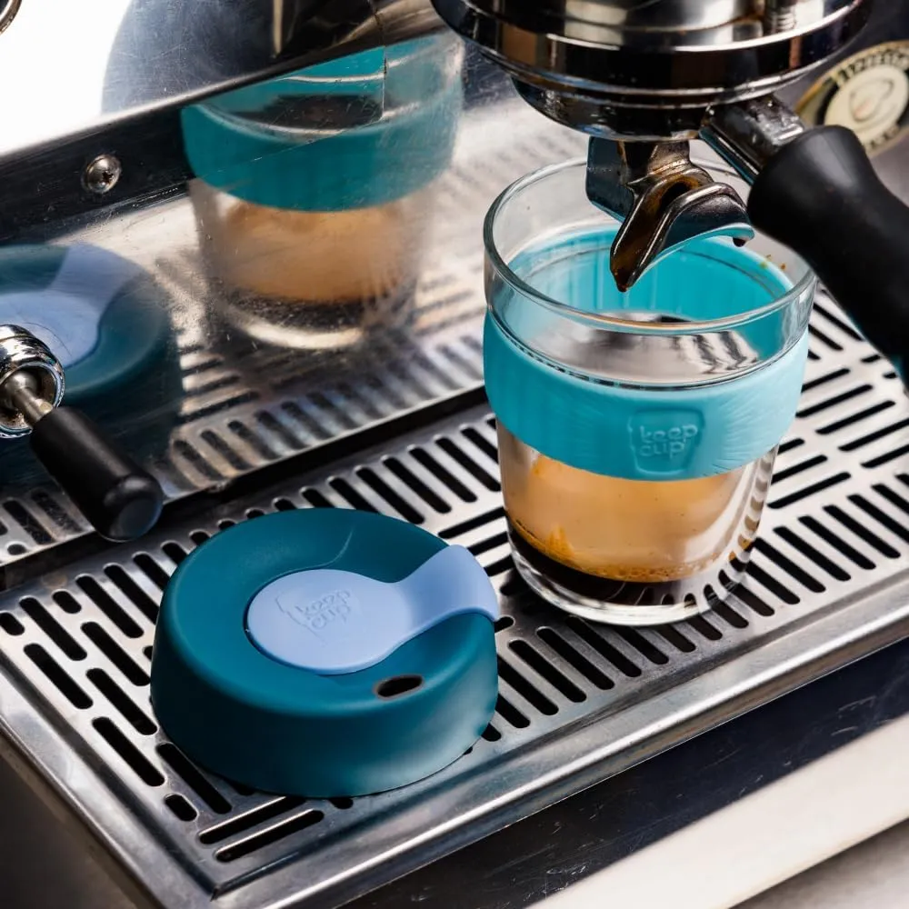 KeepCup Brew, Reusable Coffee Cup - Tempered Glass and Splashproof Sipper, M 12oz/340ml - Eventide