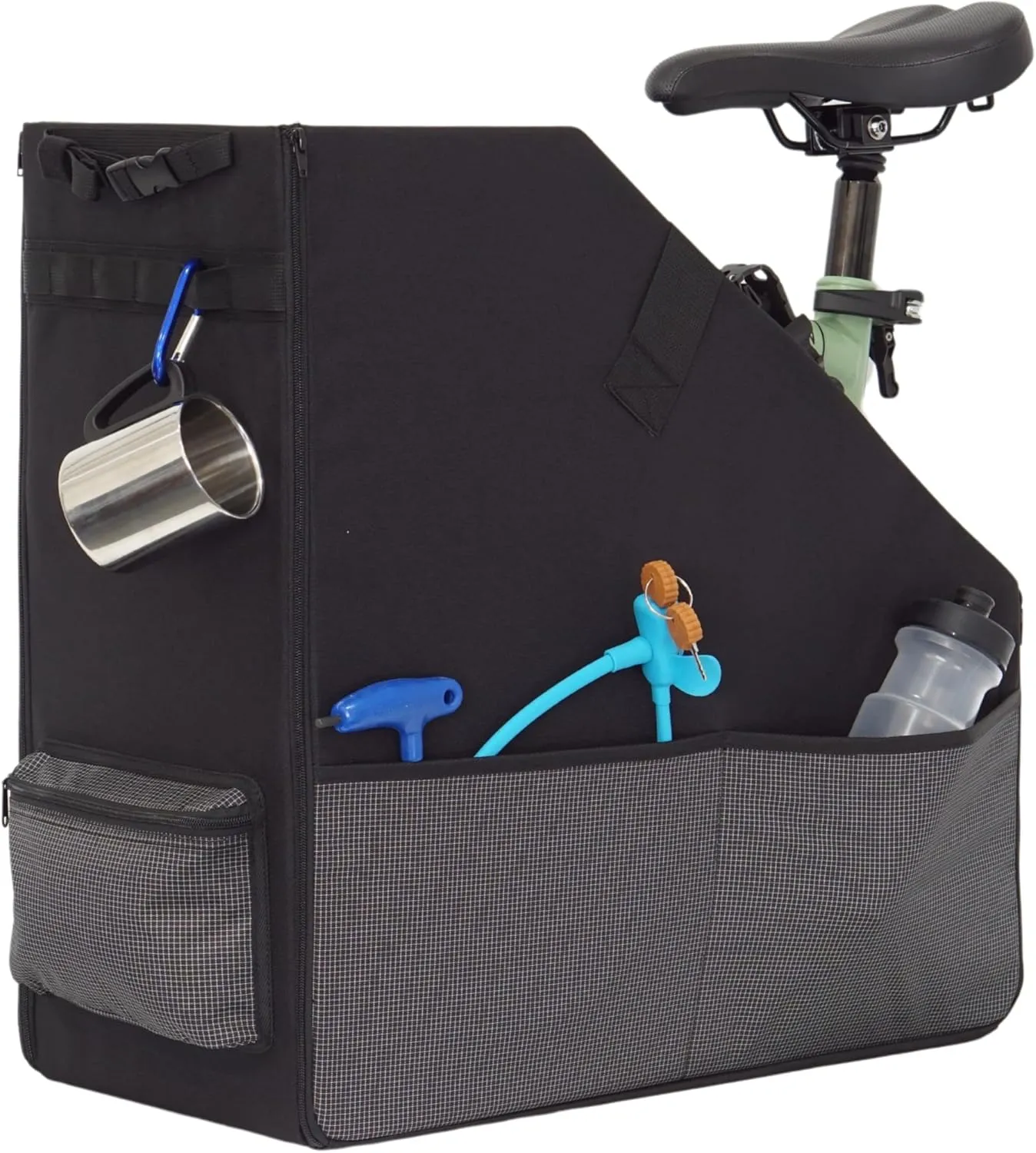Keeper Box 2.0 for Folding Bicycle - Folding Bike Storage Solution - Suitable For Bike - Keep The Bike Vertical In The Car Trunk To Save Space
