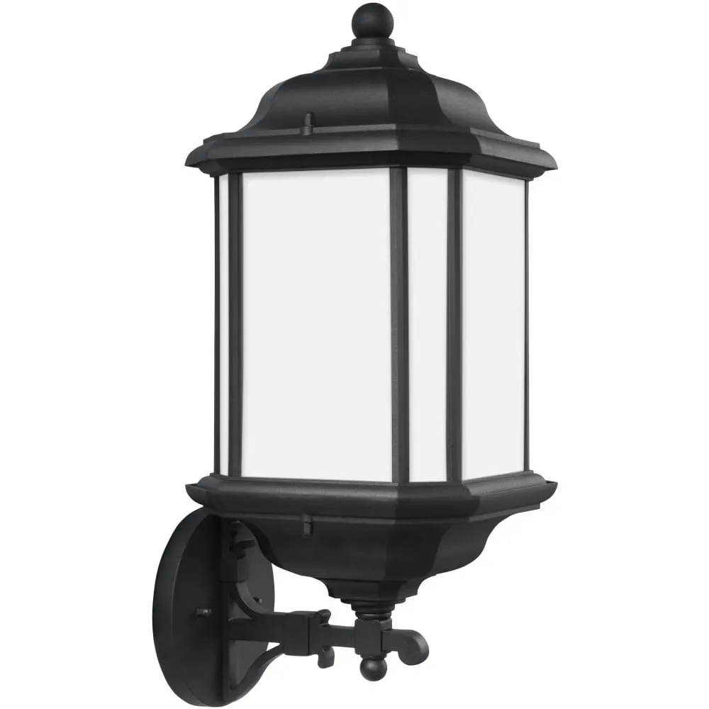 Kent Black LED Outdoor Wall Lantern