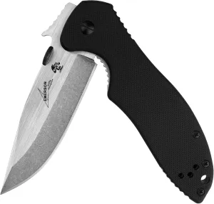 Kershaw Emerson CQC-K Pocket Knives, Manual Opening Folding Knife with Wave Shaped Feature, Multiple Styles