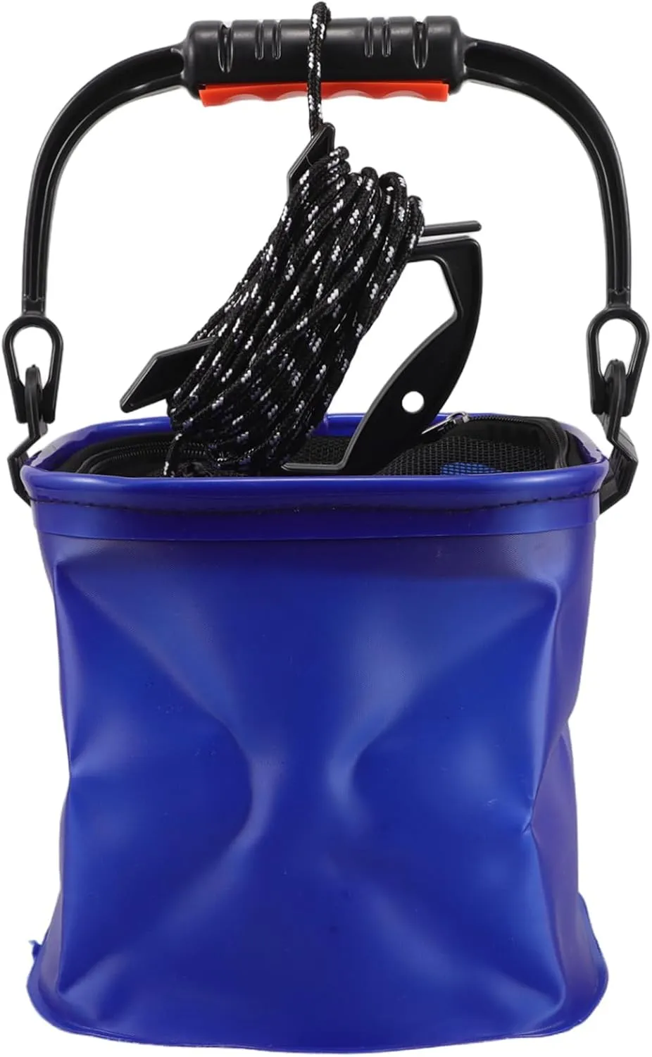 KESYOO Portable Fishing Bucket with Lid Collapsible Live Fish Container Versatile Square Bucket for Camping