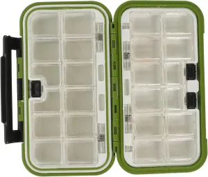 Kisangel Fishing Gear Box Storage Box for Fishing Accessories Multifunctional Tool Organizer Adhesive Tape Easy to Green Black