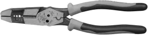 Klein Tools J215-8CR Multitool Pliers, Hybrid Multi Purpose Tool / Crimper, Wire Stripper, Bolt Shearing, Wire Grabbing, Twisting, Looping