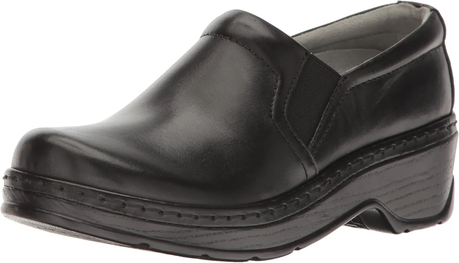 Klogs Footwear Naples Women's Shoes - Premium Nursing Shoes for Superior Comfort & Stability - Slip-Resistant Outsoles, Supportive Insoles, Lightweight Design Black Full Grain Size 7 Wide US