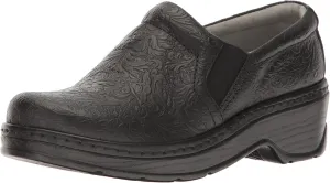 Klogs Footwear Naples Women's Shoes - Premium Nursing Shoes for Superior Comfort & Stability - Slip-Resistant Outsoles, Supportive Insoles, Lightweight Design Black Tooled Size 8.5 Medium US
