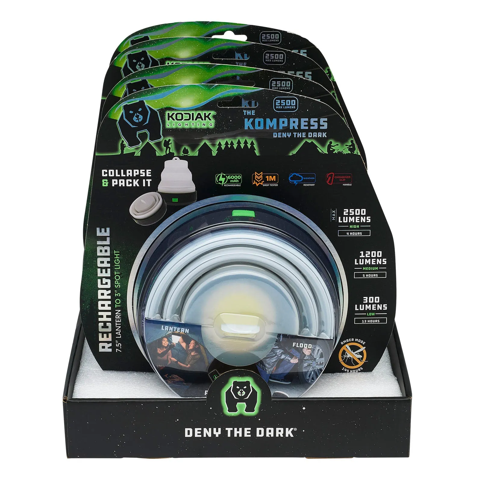 Kodiak® Kompress Rechargeable Pop Up Lantern