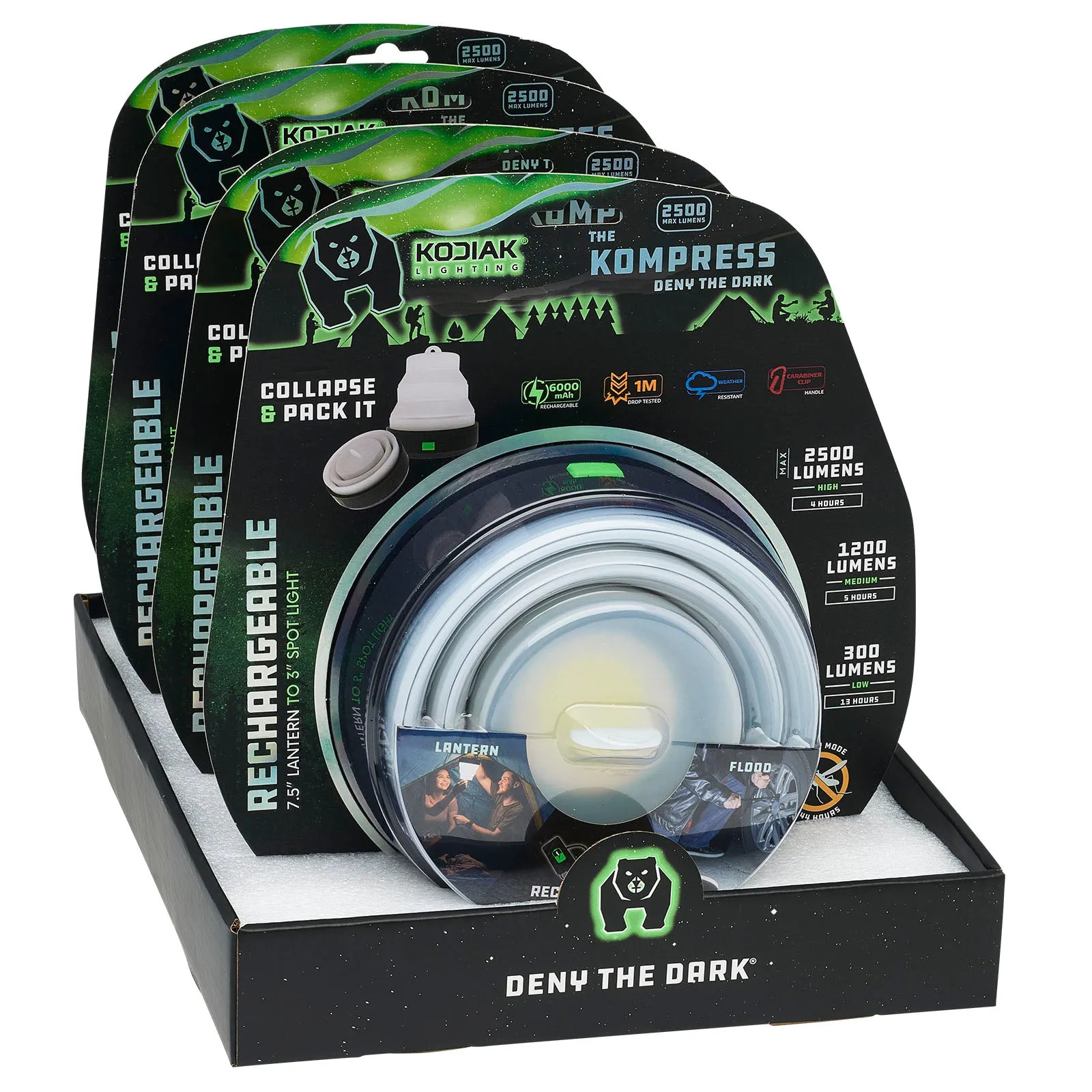 Kodiak® Kompress Rechargeable Pop Up Lantern