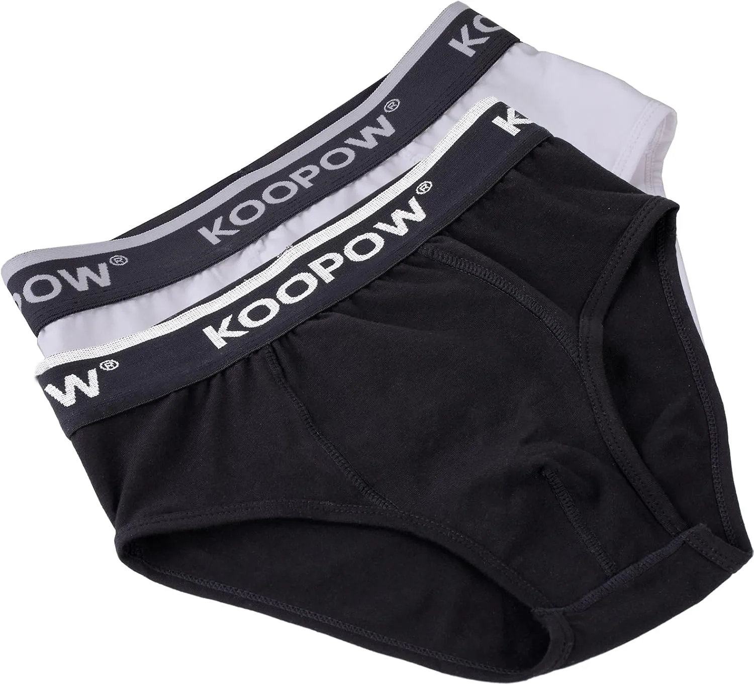 KOOPOW Youth Boys Baseball Cup Briefs With Soft Protective Athletic Underwear for Football, Lacrosse