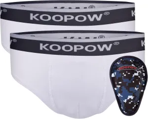 KOOPOW Youth Boys Baseball Cup Briefs With Soft Protective Athletic Underwear for Football, Lacrosse