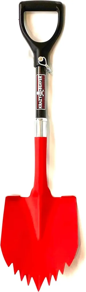 Krazy Beaver ATV/UTV Shovel (20663) Red Textured Head/Black Handle