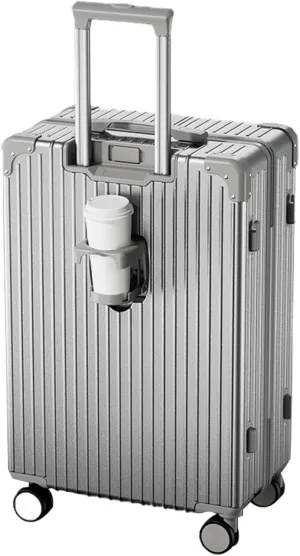Large Luggage, Trolley Case With Spinner Wheels, Anti-theft, Anti-pick Combination Lock, Not Easy To Deform (Color : 22 Rack, Size : Silver)
