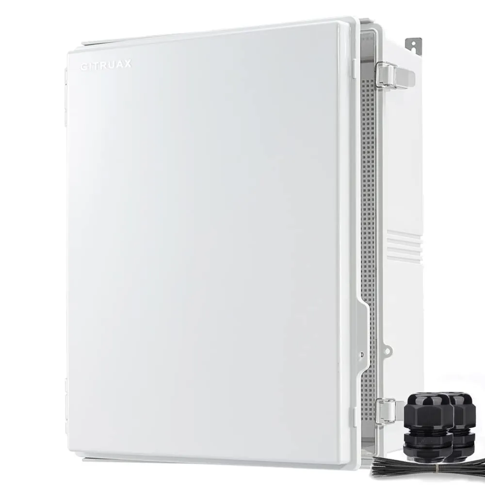 Large Waterproof Electrical Enclosure Box ip67 Outdoor Junction Box Plastic ABS and Project Box (Grey,19.7"×15.8" × 7.9")