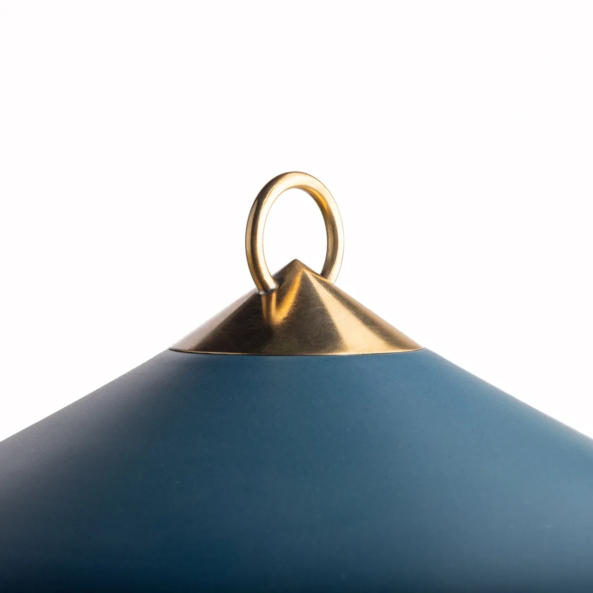 larger Stefan cordless lantern in Denim by the Novogratz