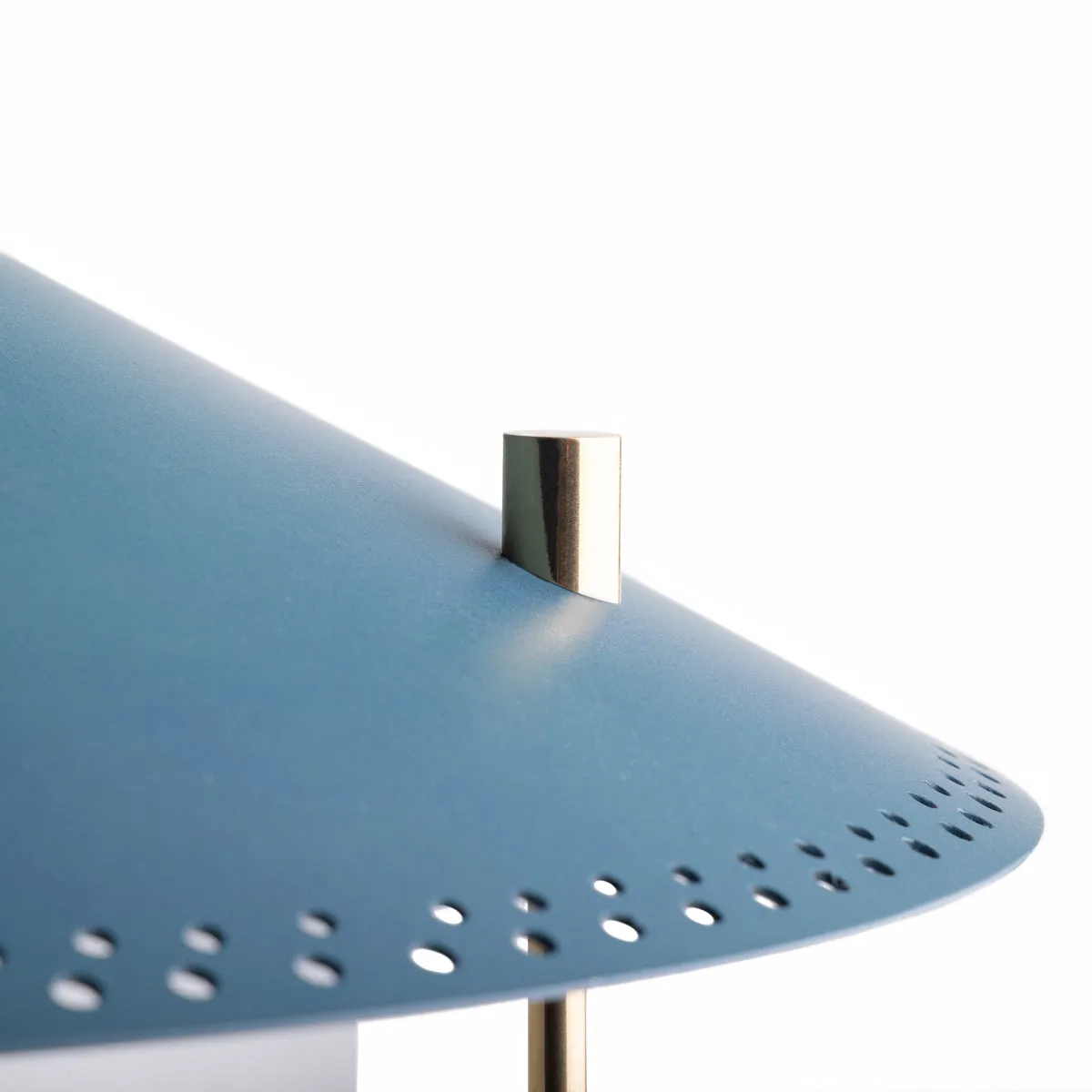 larger Stefan cordless lantern in Denim by the Novogratz