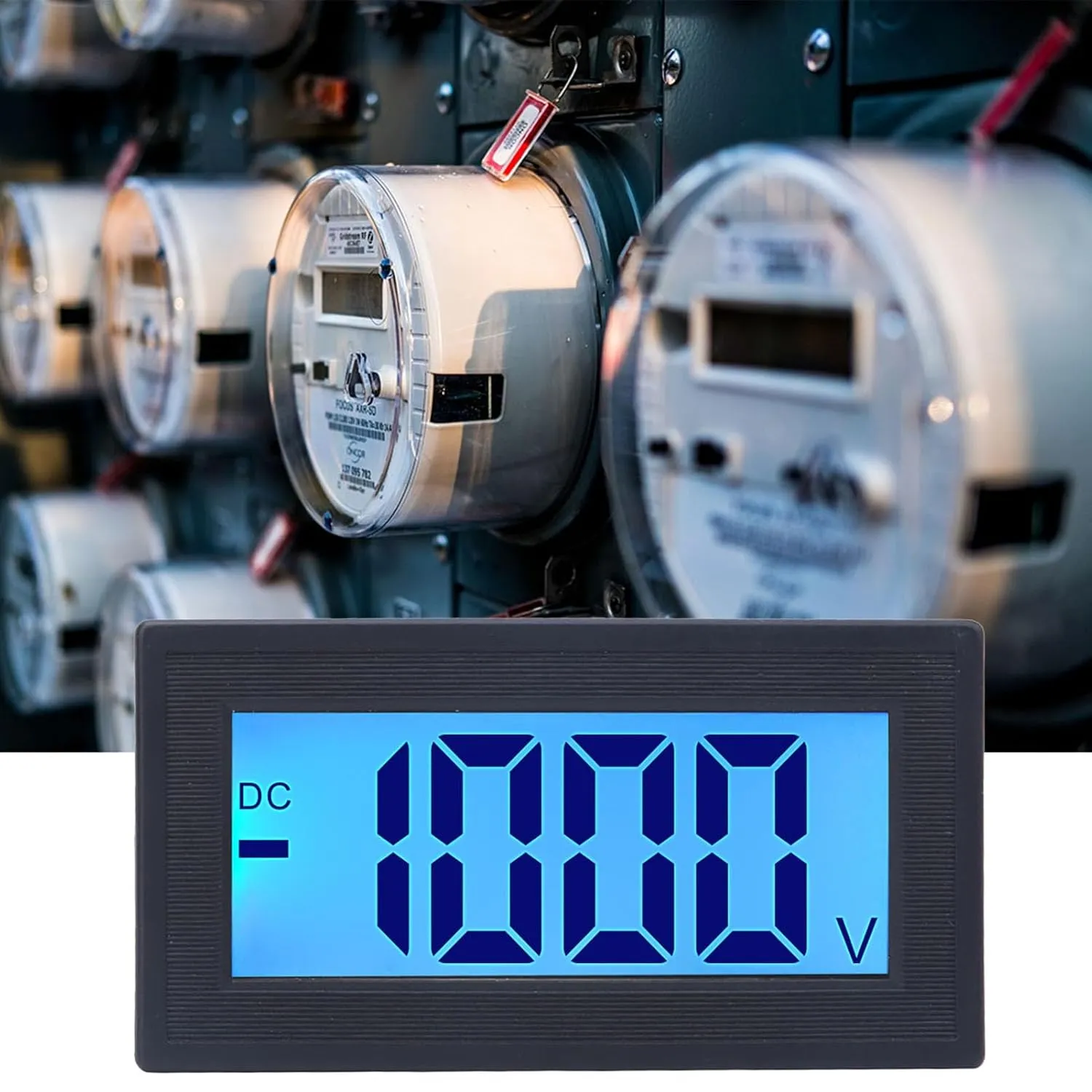 LCD Display Voltage Meter, DC Digital Voltmeter for AC100-240V Power Supply 5135DB 0-200mV (DC 0-1000V)