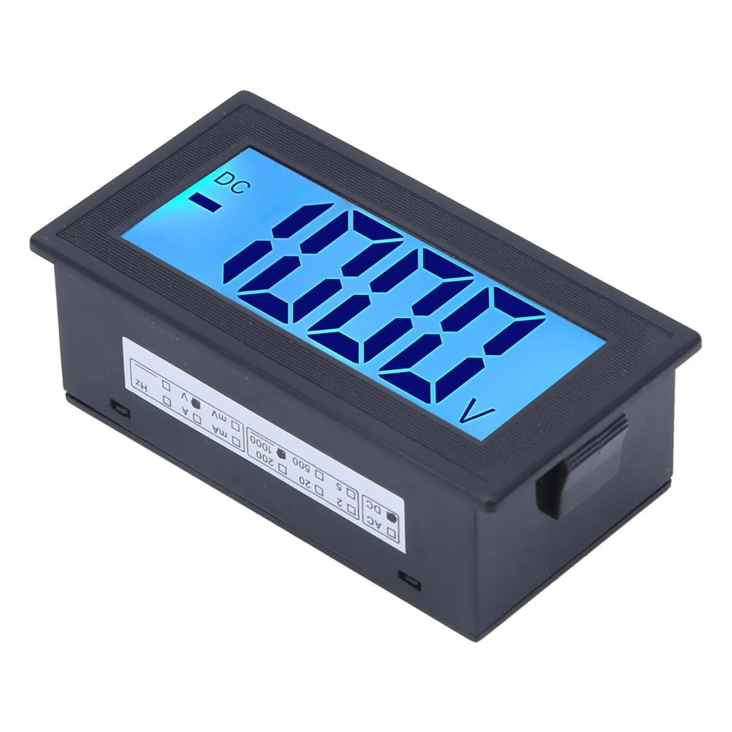 LCD Display Voltage Meter, DC Digital Voltmeter for AC100-240V Power Supply 5135DB 0-200mV (DC 0-1000V)