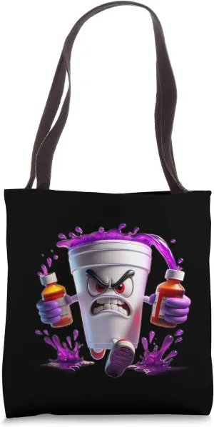 Lean shirts, Purple Drank, Dirty Double cup, Lean Line Tote Bag