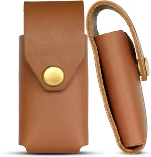 Leather Multitool Sheath for Gerber Suspension & Gerber Suspension NXT (Tan) - Full Grain Leather Belt Tool Holder - Multi Tool Holster for Belt w/Solid Brass Rivets - Belt Accessories for Men
