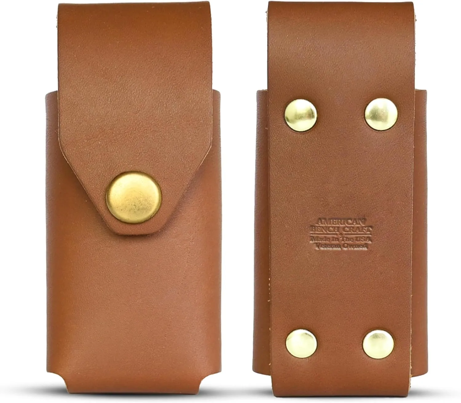 Leather Multitool Sheath for Gerber Suspension & Gerber Suspension NXT (Tan) - Full Grain Leather Belt Tool Holder - Multi Tool Holster for Belt w/Solid Brass Rivets - Belt Accessories for Men