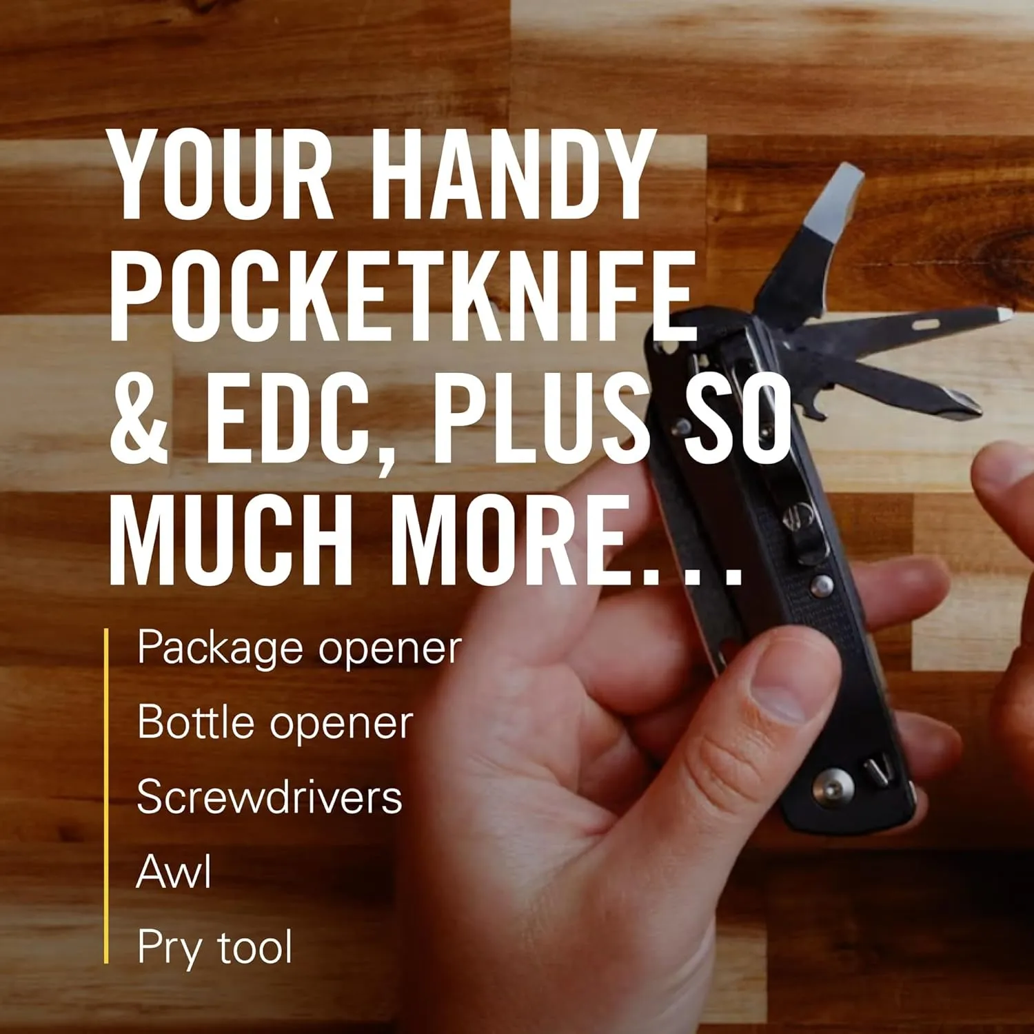 LEATHERMAN, FREE K2, Folding Pocketknife, 8-in-1 Multi-tool for Everyday Carry (EDC), Home & Outdoors, Made in USA, Gray (K2)