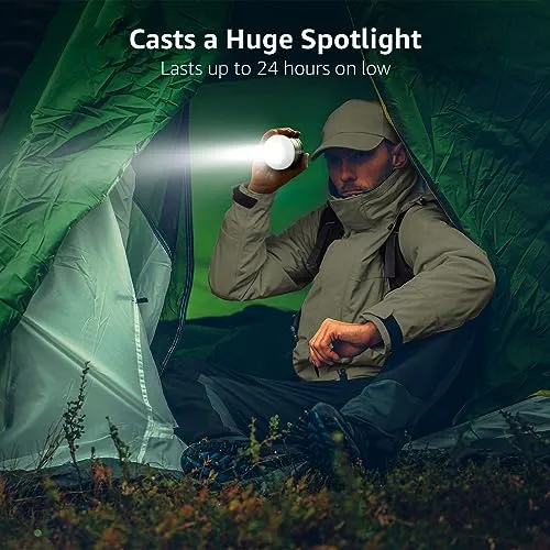 LED Camping Lantern Rechargeable,310LM,5 Light Modes,Power Bank
