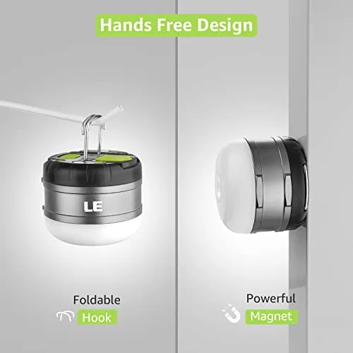 LED Camping Lantern Rechargeable,310LM,5 Light Modes,Power Bank