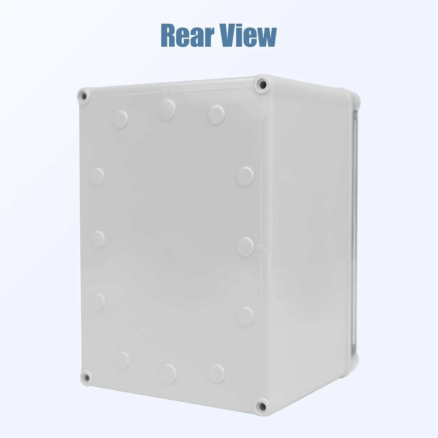 LeMotech Junction Box IP67 Waterproof Dustproof Electrical Box Project Box DIY Enclosure Gray with Transparent Clear Cover, External Size 7.9x5.9x5.1in (200x150x130mm)